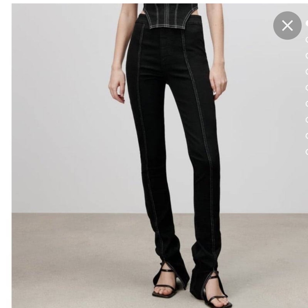 Zara split jeans NWT